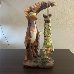 Deer & Hanging Hunter Figurine